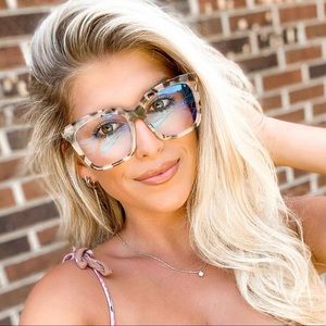 Diff Eyewear - Bella Cream Tortoise + Blue Light Technology Glasses